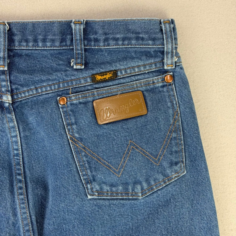 Wrangler Jeans 13MWZ Cowboy Cut Mens 36x32 Blue Denim Western Rodeo Retro Work